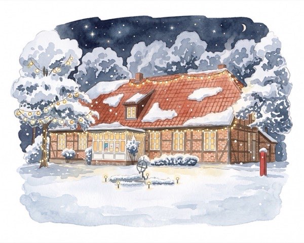 Amtsrichterhaus in winter